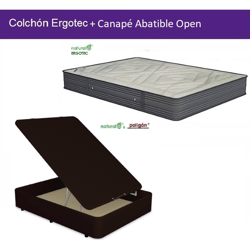 Pack Colchón Ergotec + Canapé Abatible Open Pack Colchón Ergotec + Canapé Abatible Open
