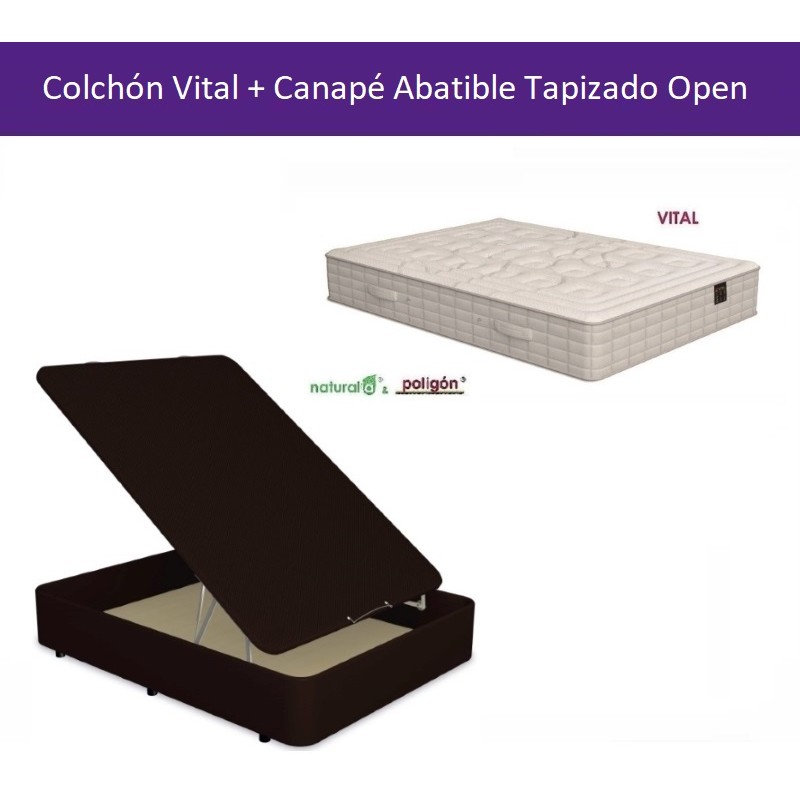 Pack Colchón Vital + Canapé Abatible Open Pack Colchón Vital + Canapé Abatible Open