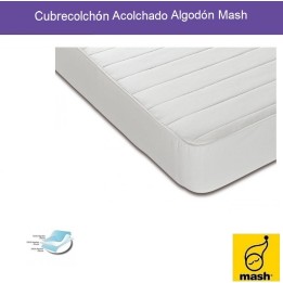 Cubrecolchón Acolchado Algodón Mash