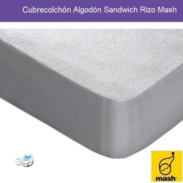 Cubrecolchón Algodón Sandwich Rizo Mash