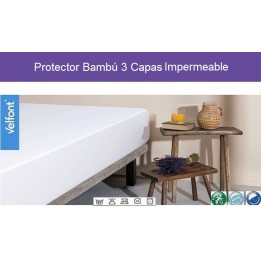 Protector Colchón Bambu 3 Capas Impermeable Velfont