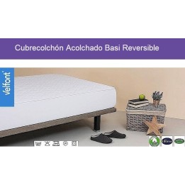 Cubrecolchón Acolchado Basi Reversible Velfont