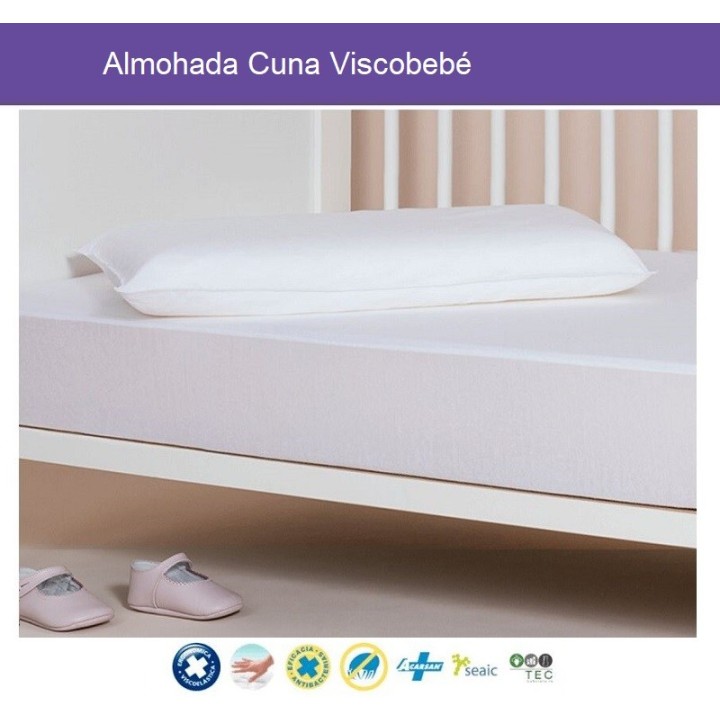Almohada Cuna Velfont Viscobebé Antiácaros