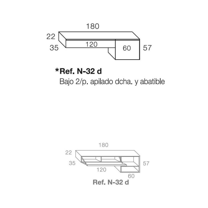 MUEBLE DE SALON MODERNO RAMIS NEO 651