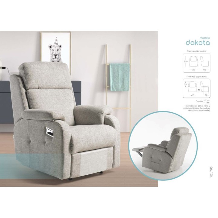 SILLON RELAX DAKOTA DE TRAPIDEL