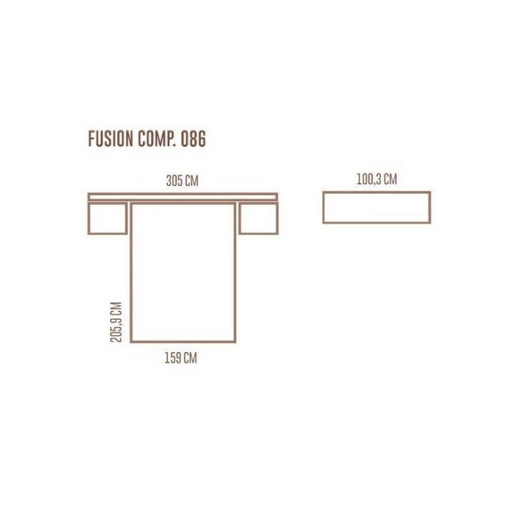 DORMITORIO FUSION WANDA 086 GLICERIO CHAVES