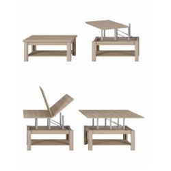 MESA CENTRO CONVERTIBLE COMEDOR H-201 DE HOGLADIH