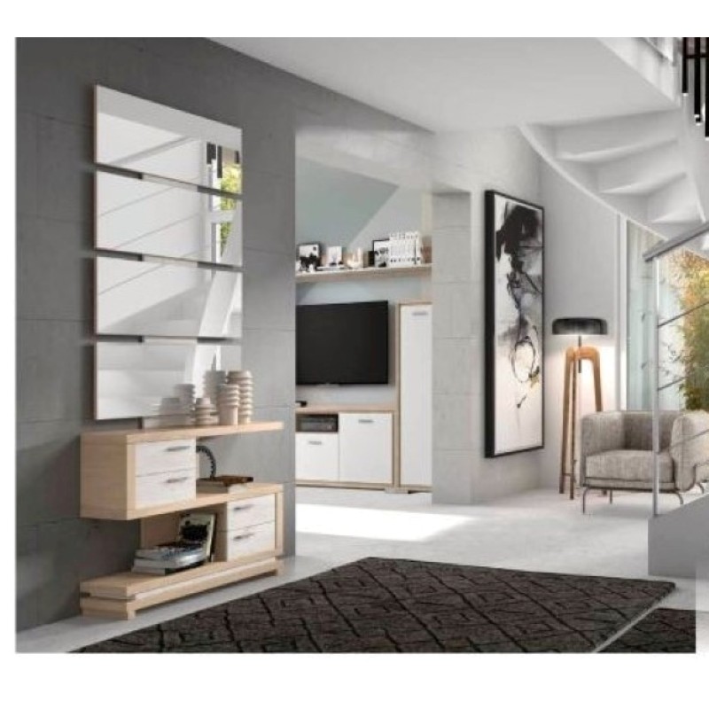 MUEBLE RECIBIDOR VAMASUR Y ESPEJO INSIDE 106 MUEBLE RECIBIDOR VAMASUR Y ESPEJO INSIDE 106