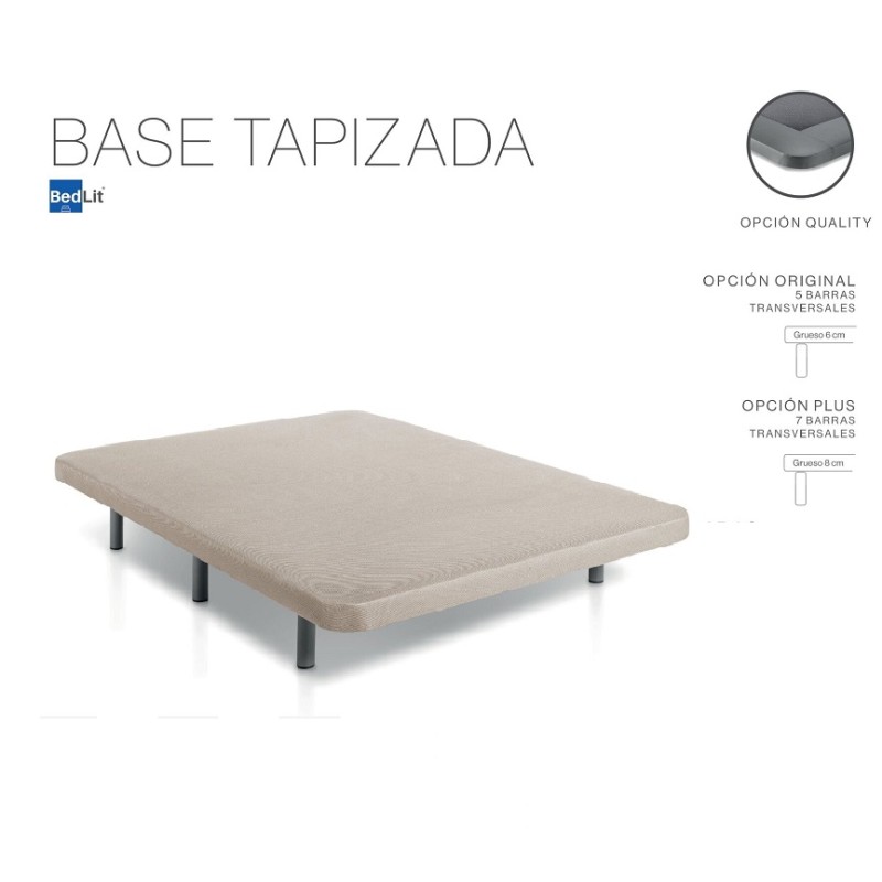 Base Tapizada Bedlit Promo en Jacard