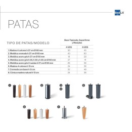 Opciones Base Tapizada Bedlit