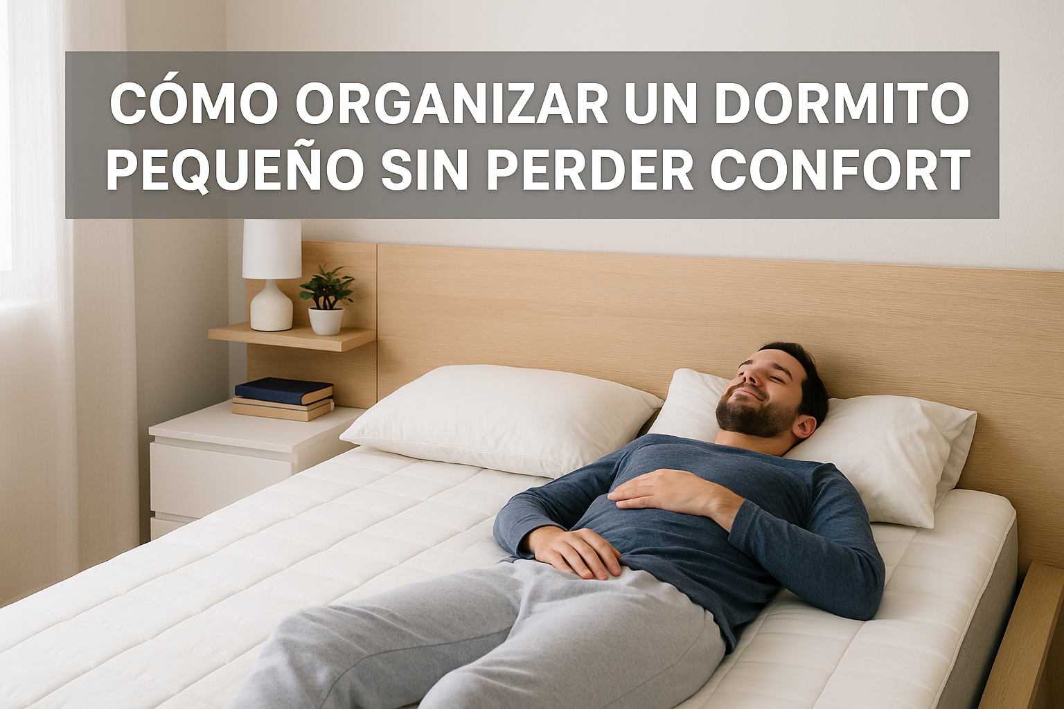 Cómo organizar un dormitorio pequeño sin perder confort